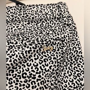 Juicy Couture Black and White Leopard Skinny Jeans